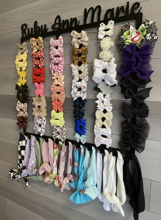 Bow and Headband Wall Organizer