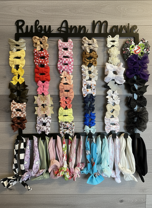 Bow and Headband Wall Organizer